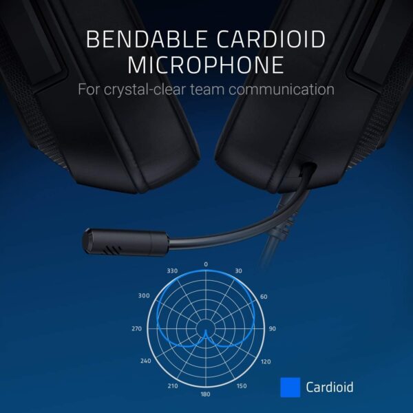Razer Kraken V3 X USB - Wired USB Gaming Headset (ultra-lightweight at 285g, TriForce 40 mm drivers, HyperClear Cardioid Microphone, 7.1 surround sound, Chroma RGB) Black - Image 114