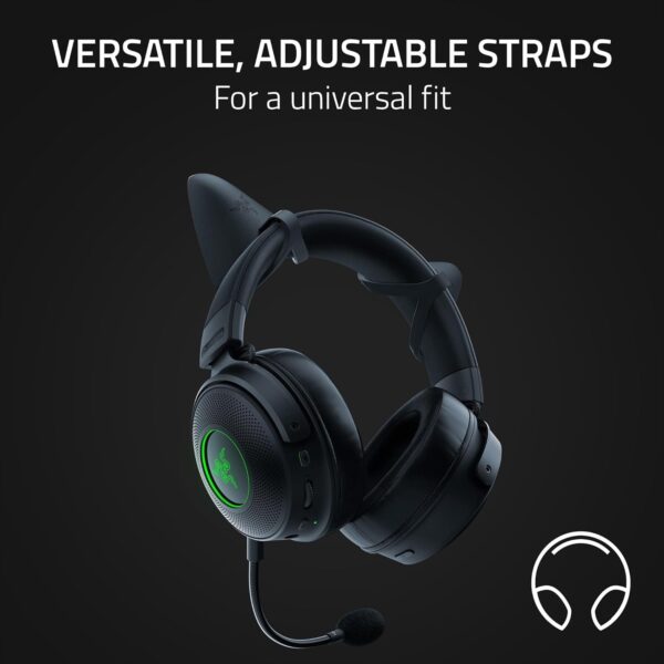 Razer Kraken V3 X USB - Wired USB Gaming Headset (ultra-lightweight at 285g, TriForce 40 mm drivers, HyperClear Cardioid Microphone, 7.1 surround sound, Chroma RGB) Black - Image 119