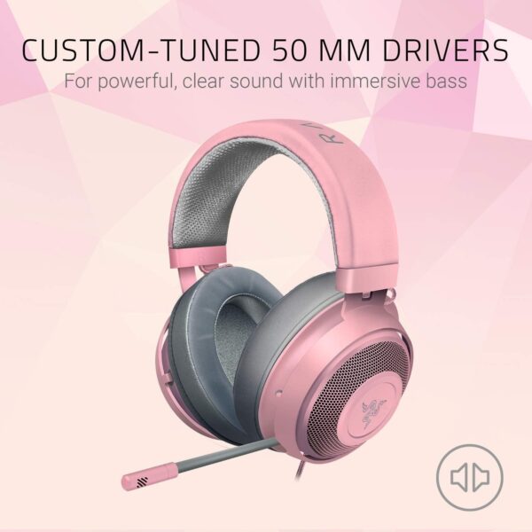 Razer Kraken V3 X USB - Wired USB Gaming Headset (ultra-lightweight at 285g, TriForce 40 mm drivers, HyperClear Cardioid Microphone, 7.1 surround sound, Chroma RGB) Black - Image 134