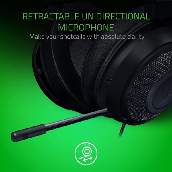 Razer Kraken V3 X USB - Wired USB Gaming Headset (ultra-lightweight at 285g, TriForce 40 mm drivers, HyperClear Cardioid Microphone, 7.1 surround sound, Chroma RGB) Black - Image 146