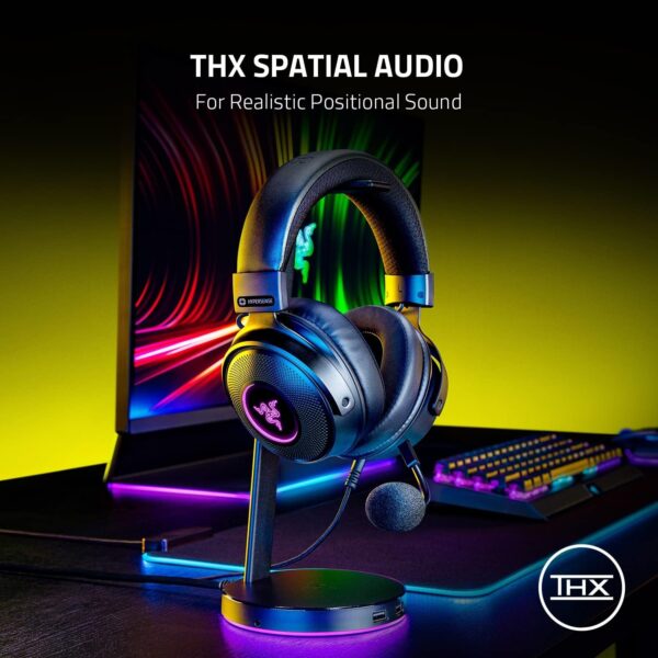 Razer Kraken V3 X USB - Wired USB Gaming Headset (ultra-lightweight at 285g, TriForce 40 mm drivers, HyperClear Cardioid Microphone, 7.1 surround sound, Chroma RGB) Black - Image 153