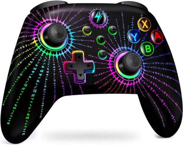 HELLCOOL Switch Controller - Wireless Controller for Switch, Controllers Switch with Cool RGB, Macro/Turbo Function, Precise Motion Control, Compatible with Switch/Lite/OLED Console - Image 22