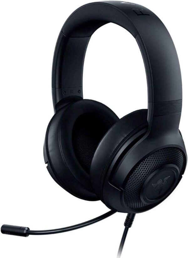 Razer Kraken X Lite - Corded Ultralight Gaming-Headset with Surround Sound, Lightweight Aluminum Frame (Bendable Cardioid Microphone, for PC, PS4, PS5, Switch, Xbox X|S, 3,5mm Jack) Black