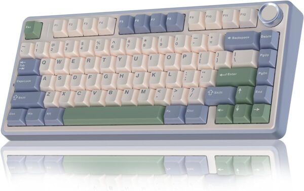 AULA F75 75% Wireless Mechanical Keyboard,Gasket Hot Swappable Custom Keyboard,Pre-lubed Greywood Switches RGB Backlit Gaming Keyboard,2.4GHz/Type-C/BT5.0 Keyboard (Cool Black) - Image 58