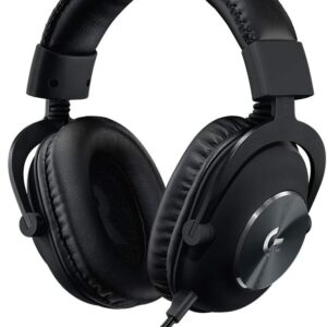 Logitech G PRO X Gaming-Headset, Corded, Over-Ear Headphones with Blue VO!CE Mic, DTS Headphone:X 7.1, 50mm PRO-G Drivers, 7.1 Surround Sound for esports Gaming, PC/PS/Xbox/Nintendo Switch - Black