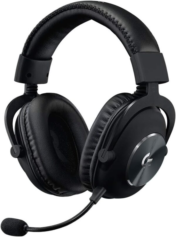 Logitech G PRO X Gaming-Headset, Corded, Over-Ear Headphones with Blue VO!CE Mic, DTS Headphone:X 7.1, 50mm PRO-G Drivers, 7.1 Surround Sound for esports Gaming, PC/PS/Xbox/Nintendo Switch - Black