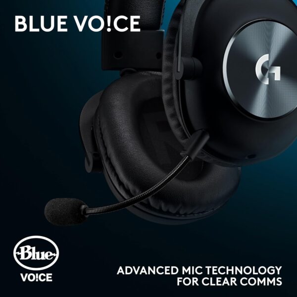 Logitech G PRO X Gaming-Headset, Corded, Over-Ear Headphones with Blue VO!CE Mic, DTS Headphone:X 7.1, 50mm PRO-G Drivers, 7.1 Surround Sound for esports Gaming, PC/PS/Xbox/Nintendo Switch - Black - Image 11