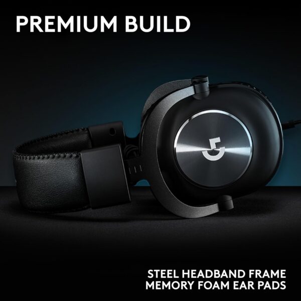 Logitech G PRO X Gaming-Headset, Corded, Over-Ear Headphones with Blue VO!CE Mic, DTS Headphone:X 7.1, 50mm PRO-G Drivers, 7.1 Surround Sound for esports Gaming, PC/PS/Xbox/Nintendo Switch - Black - Image 13