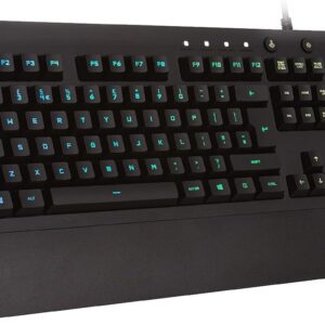 Logitech G G213 Prodigy Gaming Keyboard, LIGHTSYNC RGB Backlit Keys, Spill-Resistant, Customizable Keys, Dedicated Multi-Media Keys, QWERTY UK Layout - Black