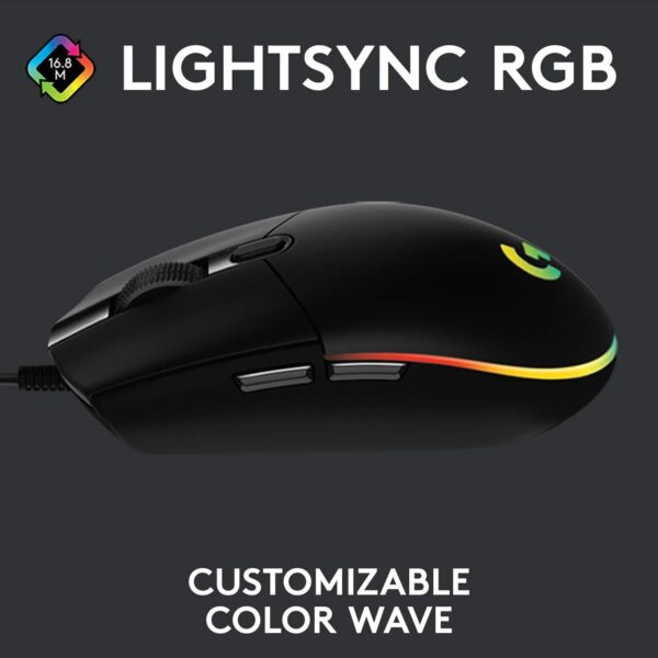 Logitech G G213 Prodigy Gaming Keyboard, LIGHTSYNC RGB Backlit Keys, Spill-Resistant, Customizable Keys, Dedicated Multi-Media Keys, QWERTY UK Layout - Black - Image 10