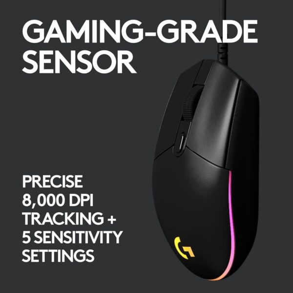Logitech G G213 Prodigy Gaming Keyboard, LIGHTSYNC RGB Backlit Keys, Spill-Resistant, Customizable Keys, Dedicated Multi-Media Keys, QWERTY UK Layout - Black - Image 11