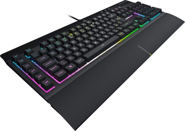 Corsair K55 CORE RGB Membrane Wired Gaming Keyboard – Quiet, Responsive Switches – Spill Resistance – Ten-Zone RGB – Media Keys – iCUE Compatible – QWERTY UK – PC, Mac – Black - Image 34