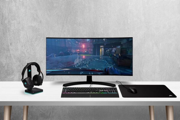 Corsair K55 CORE RGB Membrane Wired Gaming Keyboard – Quiet, Responsive Switches – Spill Resistance – Ten-Zone RGB – Media Keys – iCUE Compatible – QWERTY UK – PC, Mac – Black - Image 39