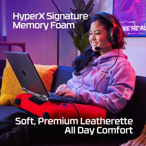 HyperX Cloud III – Wired Gaming Headset, PC, PS5, Xbox Series X|S, Angled 53mm Drivers, DTS, Memory Foam, Durable Frame, Ultra-Clear 10mm Mic, USB-C, USB-A, 3.5mm - Image 2