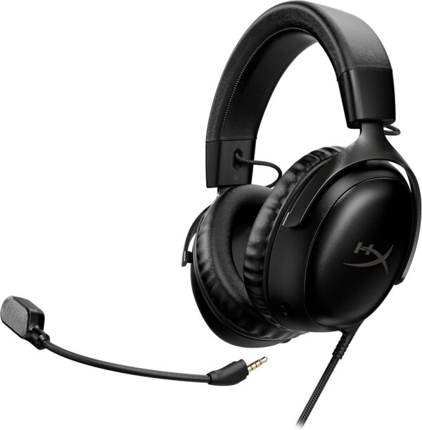 HyperX Cloud III – Wired Gaming Headset, PC, PS5, Xbox Series X|S, Angled 53mm Drivers, DTS, Memory Foam, Durable Frame, Ultra-Clear 10mm Mic, USB-C, USB-A, 3.5mm - Image 15
