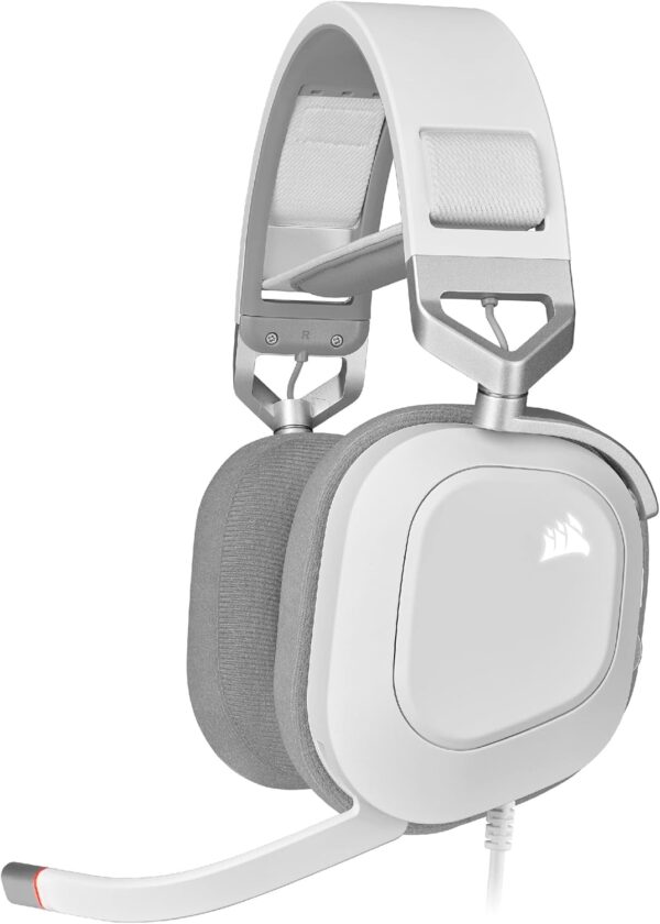 CORSAIR HS80 RGB Over ear WIRELESS Multiplatform Gaming Headset – Dolby Atmos – Omni-Directional Microphone – iCUE Compatible – PC, Mac, PS5, PS4 – White - Image 18