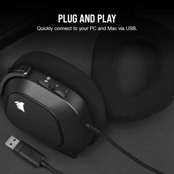CORSAIR HS80 RGB Over ear WIRELESS Multiplatform Gaming Headset – Dolby Atmos – Omni-Directional Microphone – iCUE Compatible – PC, Mac, PS5, PS4 – White - Image 29