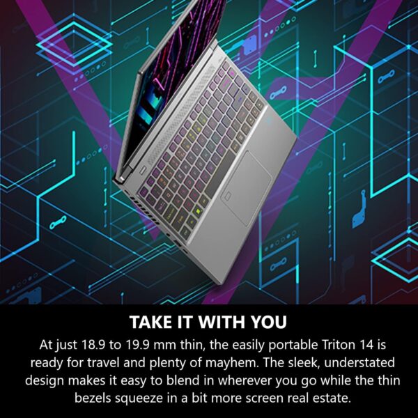 Acer Predator Triton Neo 16 Gaming Creator Laptop | 16" WQXGA+ 165Hz Calman Verified | AI-Powered | Intel Core Ultra 9 processor 185H | NVIDIA GeForce RTX 4070 | 32GB LPDDR5X | 1TB SSD | PTN16-51-932N - Image 7