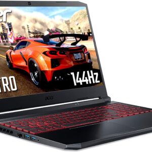 ACER Nitro 5 AN515-57 15.6 Inch Gaming Laptop - (Intel Core i5-11400H, 8GB, 512GB SSD, NVIDIA GeForce GTX 1650, Full HD 144Hz, Windows 11, Black) (Renewed)