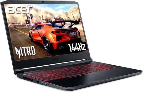 ACER Nitro 5 AN515-57 15.6 Inch Gaming Laptop - (Intel Core i5-11400H, 8GB, 512GB SSD, NVIDIA GeForce GTX 1650, Full HD 144Hz, Windows 11, Black) (Renewed)