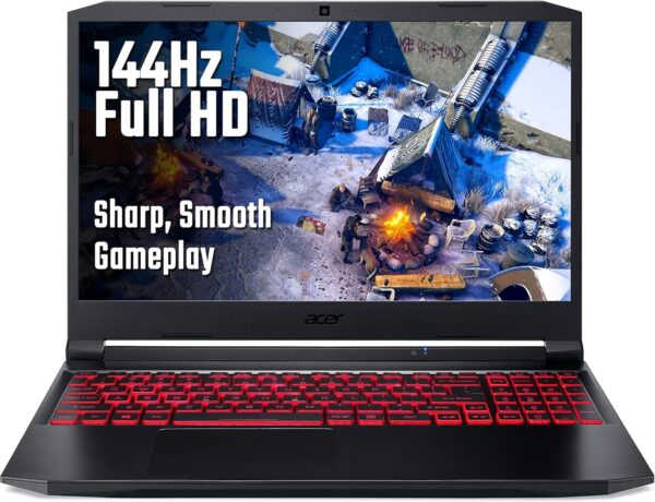 ACER Nitro 5 AN515-57 15.6 Inch Gaming Laptop - (Intel Core i5-11400H, 8GB, 512GB SSD, NVIDIA GeForce GTX 1650, Full HD 144Hz, Windows 11, Black) (Renewed) - Image 2