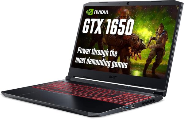 ACER Nitro 5 AN515-57 15.6 Inch Gaming Laptop - (Intel Core i5-11400H, 8GB, 512GB SSD, NVIDIA GeForce GTX 1650, Full HD 144Hz, Windows 11, Black) (Renewed) - Image 3