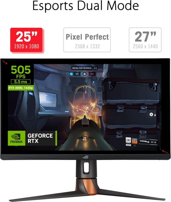 ASUS ROG Swift OLED PG27AQDM gaming monitor ― 27-inch (26.5-inch viewable) QHD (2560 x 1440) OLED panel, 240Hz, 0.03 ms response time, G-SYNC® compatible, 99% DCI-P3, true 10-bit color - Image 20