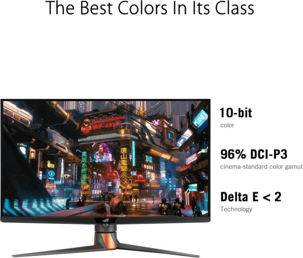 ASUS ROG Swift OLED PG27AQDM gaming monitor ― 27-inch (26.5-inch viewable) QHD (2560 x 1440) OLED panel, 240Hz, 0.03 ms response time, G-SYNC® compatible, 99% DCI-P3, true 10-bit color - Image 28