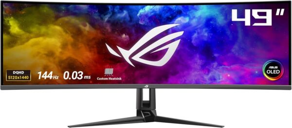ASUS ROG Swift OLED PG27AQDM gaming monitor ― 27-inch (26.5-inch viewable) QHD (2560 x 1440) OLED panel, 240Hz, 0.03 ms response time, G-SYNC® compatible, 99% DCI-P3, true 10-bit color - Image 40