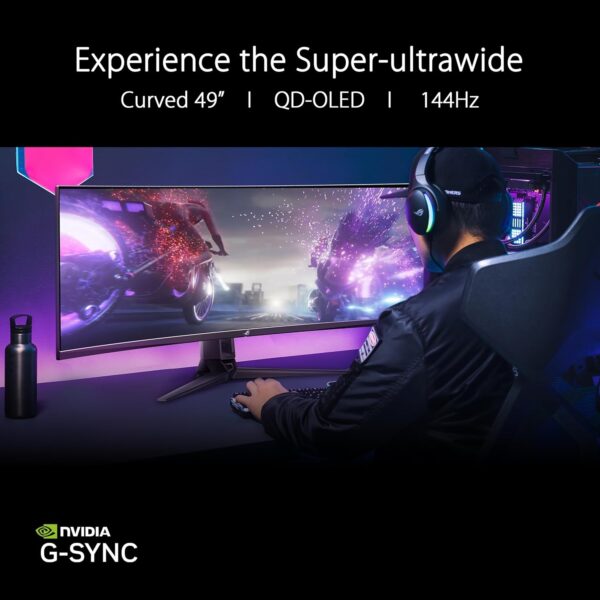 ASUS ROG Swift OLED PG27AQDM gaming monitor ― 27-inch (26.5-inch viewable) QHD (2560 x 1440) OLED panel, 240Hz, 0.03 ms response time, G-SYNC® compatible, 99% DCI-P3, true 10-bit color - Image 41