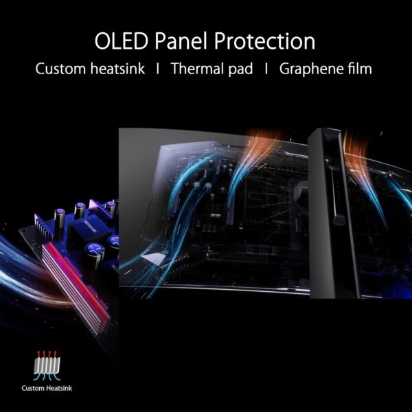 ASUS ROG Swift OLED PG27AQDM gaming monitor ― 27-inch (26.5-inch viewable) QHD (2560 x 1440) OLED panel, 240Hz, 0.03 ms response time, G-SYNC® compatible, 99% DCI-P3, true 10-bit color - Image 43