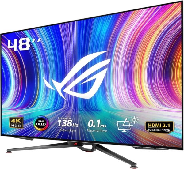 ASUS ROG Swift OLED PG27AQDM gaming monitor ― 27-inch (26.5-inch viewable) QHD (2560 x 1440) OLED panel, 240Hz, 0.03 ms response time, G-SYNC® compatible, 99% DCI-P3, true 10-bit color - Image 48
