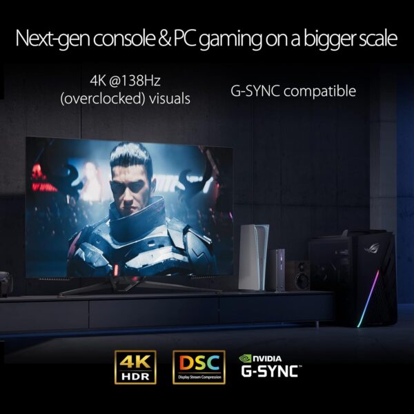 ASUS ROG Swift OLED PG27AQDM gaming monitor ― 27-inch (26.5-inch viewable) QHD (2560 x 1440) OLED panel, 240Hz, 0.03 ms response time, G-SYNC® compatible, 99% DCI-P3, true 10-bit color - Image 51