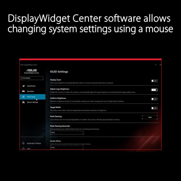 ASUS ROG Swift OLED PG27AQDM gaming monitor ― 27-inch (26.5-inch viewable) QHD (2560 x 1440) OLED panel, 240Hz, 0.03 ms response time, G-SYNC® compatible, 99% DCI-P3, true 10-bit color - Image 73