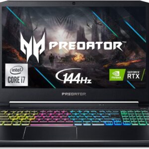 Acer Predator Helios 300 Gaming Laptop, Intel i7-10750H, NVIDIA GeForce RTX 3060 Laptop GPU, 15.6" Full HD 144Hz 3ms IPS Display, 16GB DDR4, 512GB NVMe SSD, WiFi 6, RGB Keyboard, PH315-53-71HN