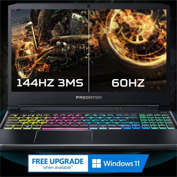 Acer Predator Helios 300 Gaming Laptop, Intel i7-10750H, NVIDIA GeForce RTX 3060 Laptop GPU, 15.6" Full HD 144Hz 3ms IPS Display, 16GB DDR4, 512GB NVMe SSD, WiFi 6, RGB Keyboard, PH315-53-71HN - Image 5