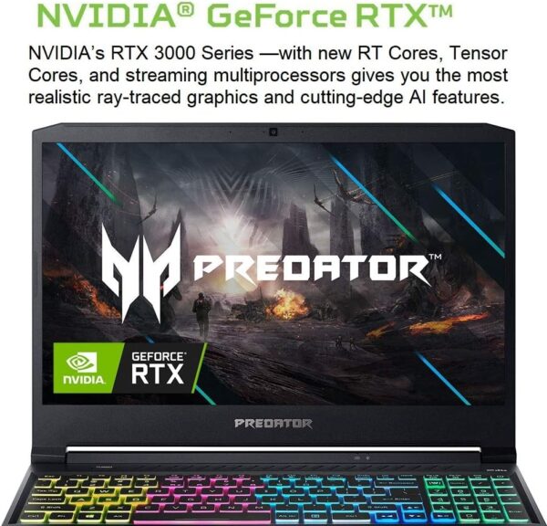 Acer Predator Helios 300 Gaming Laptop, Intel i7-10750H, NVIDIA GeForce RTX 3060 Laptop GPU, 15.6" Full HD 144Hz 3ms IPS Display, 16GB DDR4, 512GB NVMe SSD, WiFi 6, RGB Keyboard, PH315-53-71HN - Image 30
