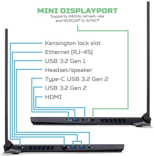 Acer Predator Helios 300 Gaming Laptop, Intel i7-10750H, NVIDIA GeForce RTX 3060 Laptop GPU, 15.6" Full HD 144Hz 3ms IPS Display, 16GB DDR4, 512GB NVMe SSD, WiFi 6, RGB Keyboard, PH315-53-71HN - Image 35