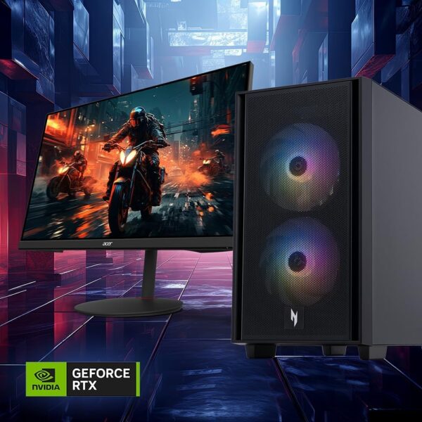 Acer Nitro 60 N60-640-UR11 Gaming Desktop | Intel Core i5-14400F 10-Core Processor | NVIDIA GeForce RTX 4060 | 16GB DDR5 | 1TB PCIe Gen 4 SSD | Wi-Fi 802.11ac | Gigabit Ethernet | Windows 11 Home - Image 3