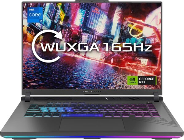 MESH Computers ASUS ROG Strix G16 G614JV Gaming Laptop (Intel Core i7-13650HX (13th Gen), 32 GB DDR5-SDRAM, 1000 GB SSD, NVIDIA GeForce RTX 4060, 16" WUXGA, Windows 11 Home)