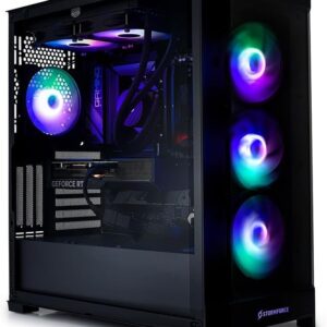 Stormforce Crystal Gaming PC – NVIDIA GeForce RTX 4070 Ti 12GB, Intel Core i7-12700F, 1TB SSD, 16GB RAM, WiFi 6, Windows 11, COUGAR Duoface Pro Case (Amazon Exclusive)