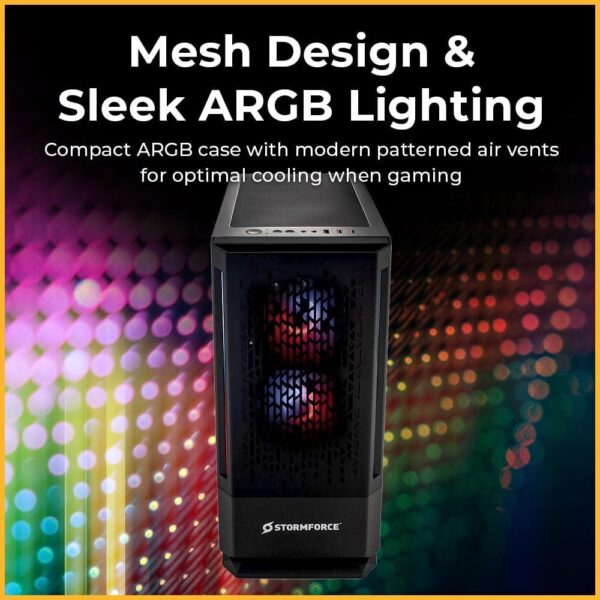 Stormforce Crystal Gaming PC – NVIDIA GeForce RTX 4070 Ti 12GB, Intel Core i7-12700F, 1TB SSD, 16GB RAM, WiFi 6, Windows 11, COUGAR Duoface Pro Case (Amazon Exclusive) - Image 8