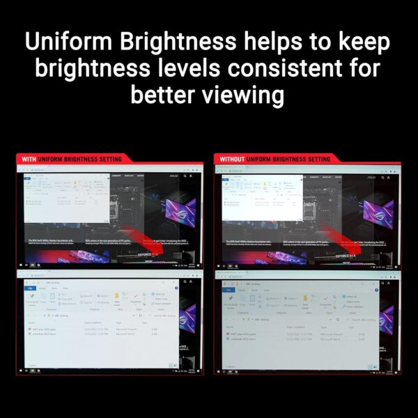 ASUS ROG Swift OLED PG32UCDM gaming monitor ― 32-inch 4K QD-OLED panel, 240Hz, 0.03ms (GTG), G-SYNC compatible, custom heatsink, graphene film, uniform brightness, 99% DCI-P3, True 10-bit, 90 W Type-C - Image 5