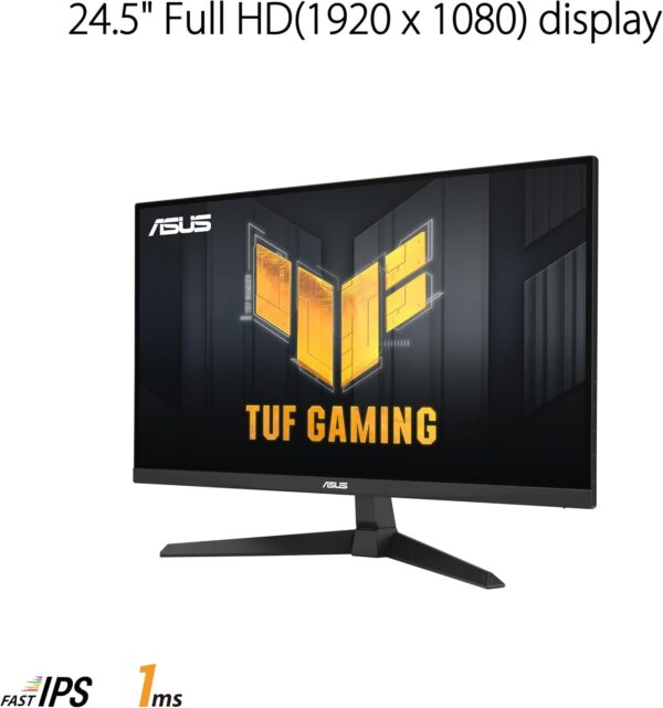 ASUS TUF Gaming VG259Q3A Gaming Monitor – 25"(24.5 inch viewable), Full HD(1920x1080), 180Hz, Fast IPS, ELMB, 1ms (GTG), FreeSync™, Variable Overdrive, 99% sRGB - Image 2