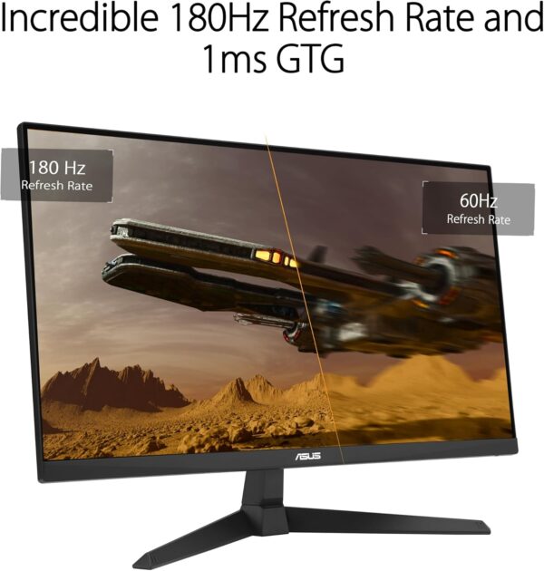 ASUS TUF Gaming VG259Q3A Gaming Monitor – 25"(24.5 inch viewable), Full HD(1920x1080), 180Hz, Fast IPS, ELMB, 1ms (GTG), FreeSync™, Variable Overdrive, 99% sRGB - Image 3
