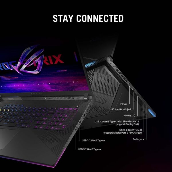 ASUS ROG Strix 16 G614JIR 16.0" WUXGA 165Hz Gaming Laptop (Intel i9-14900HX, NVIDIA GeForce RTX 4070 Laptop GPU, 16GB RAM, 1TB PCIe SSD, Windows 11 Home) - Image 4