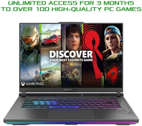 ASUS ROG Strix 16 G614JIR 16.0" WUXGA 165Hz Gaming Laptop (Intel i9-14900HX, NVIDIA GeForce RTX 4070 Laptop GPU, 16GB RAM, 1TB PCIe SSD, Windows 11 Home) - Image 32
