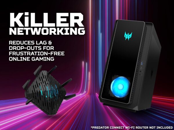Acer Predator Orion 3000 PO3-640 Gaming PC - (Intel Core i5-12400F, 16GB, 1TB SSD, NVIDIA GeForce RTX 3060, Windows 11, Black) - Image 8