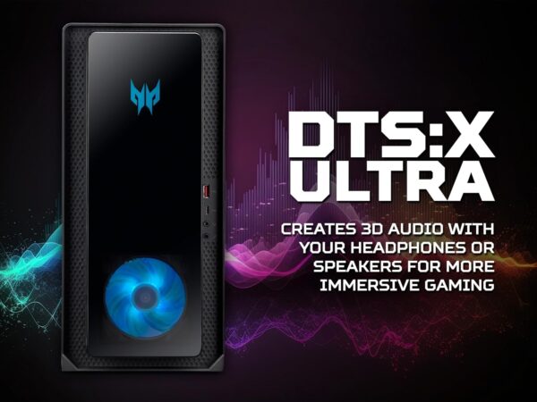 Acer Predator Orion 3000 PO3-640 Gaming PC - (Intel Core i5-12400F, 16GB, 1TB SSD, NVIDIA GeForce RTX 3060, Windows 11, Black) - Image 9