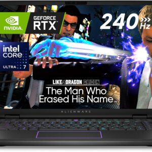 Alienware m16 R2 Gaming Laptop 16" QHD+ (2560 x 1600) 240Hz Display, Intel Core Ultra 7 Processor 155H, NVIDIA GeForce RTX 4060 Graphics, 16GB RAM, 1TB SSD, Windows 11 Home, English Backlit Keyboard